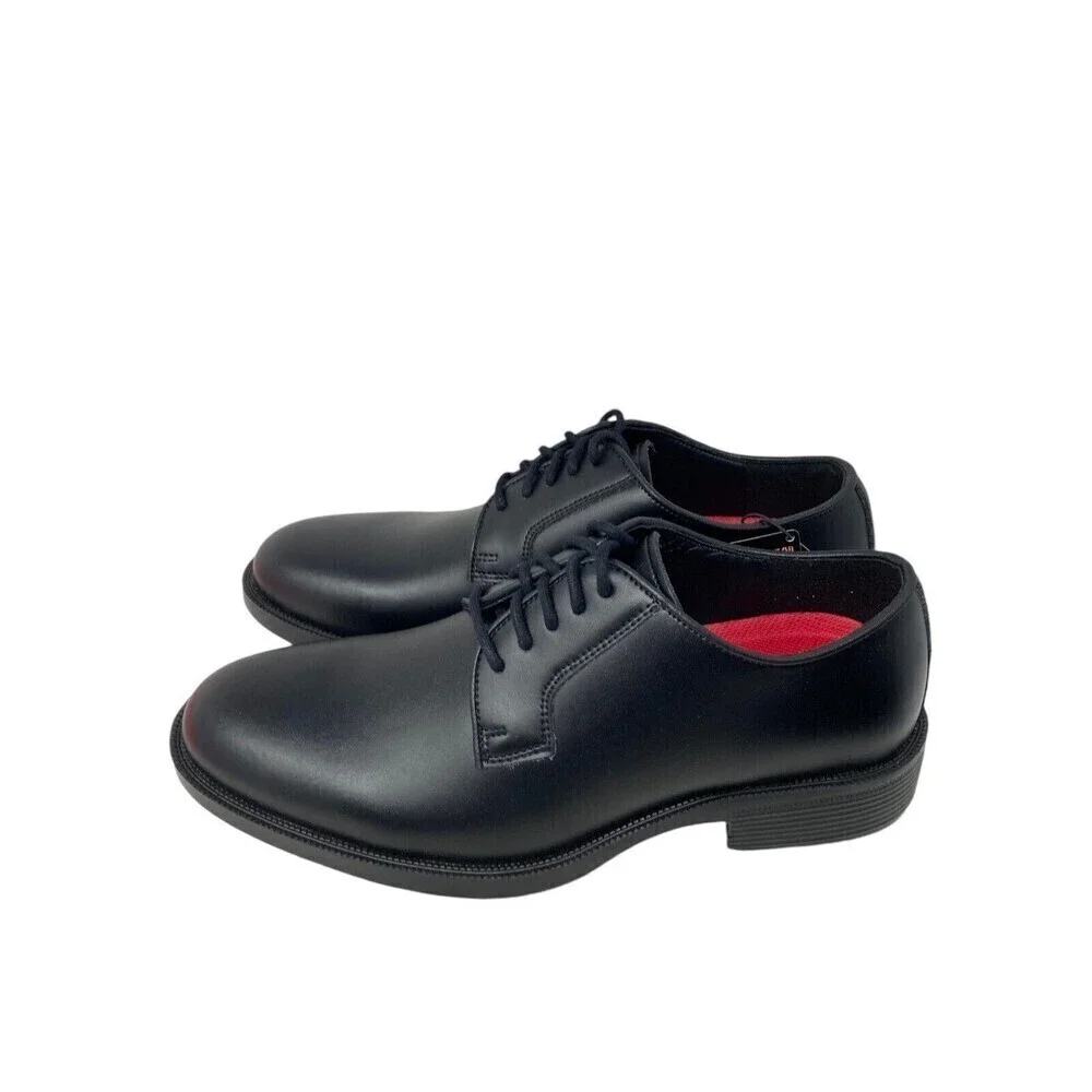 Skechers Oxford Shoes Men's Size 8.5 Black Work Footwear Relaxed Fit Rylon SR